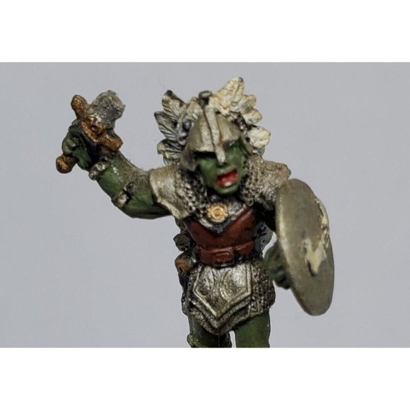 Ogre Warrior With With White Feathers Shelf Sitter Mini Statue Home Décor - Picture 9 of 12